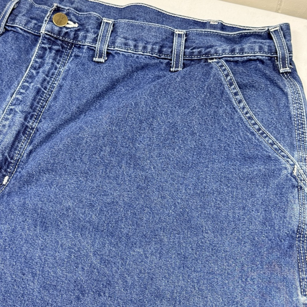 VTG Carhartt B13 DST Dungaree Fit Men 42x30 Jeans Carpenter Work Hammer Pocket - Picture 14 of 16